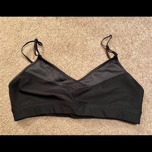Alo Yoga Black Sports Bra Adjustable Straps Size M